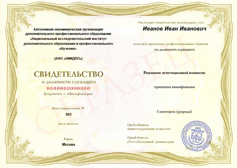 Добро пожаловать в Национальный исследовательский институт дополнительного образования и профессионального обучения (АНО «НИИДПО») г. Москвы!